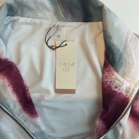 Calia Women’s Windbreaker Jacket – Size M – Watercolor Print – NWT - Picture 3 of 5